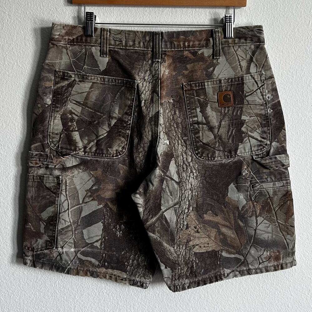 Carhartt B191 CMO realtree camo work wear carpenter shorts